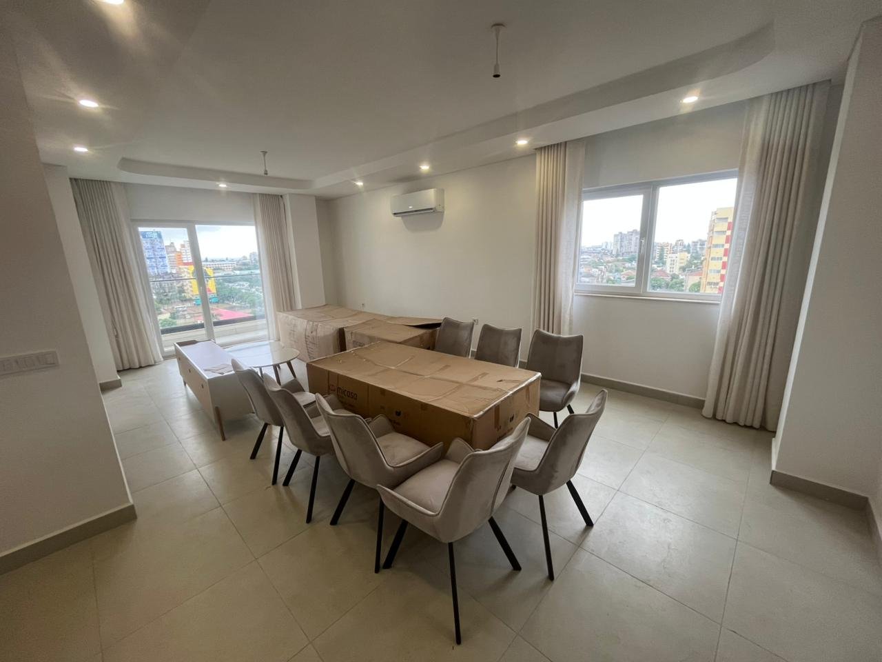 Sala de estar de luzo na Polana