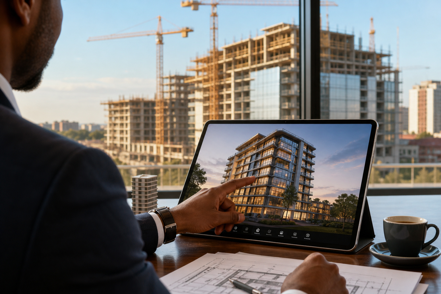 Projecto de um edificio em construcao